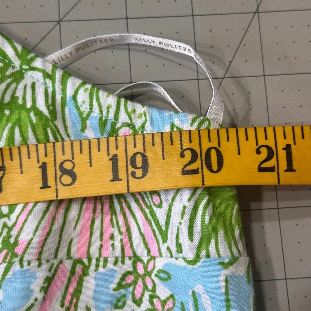Lilly Pulitzer NWOT Mermaid Cove Maxi Dress SZXL Blue Green Cotton Linen blend - Picture 11 of 15